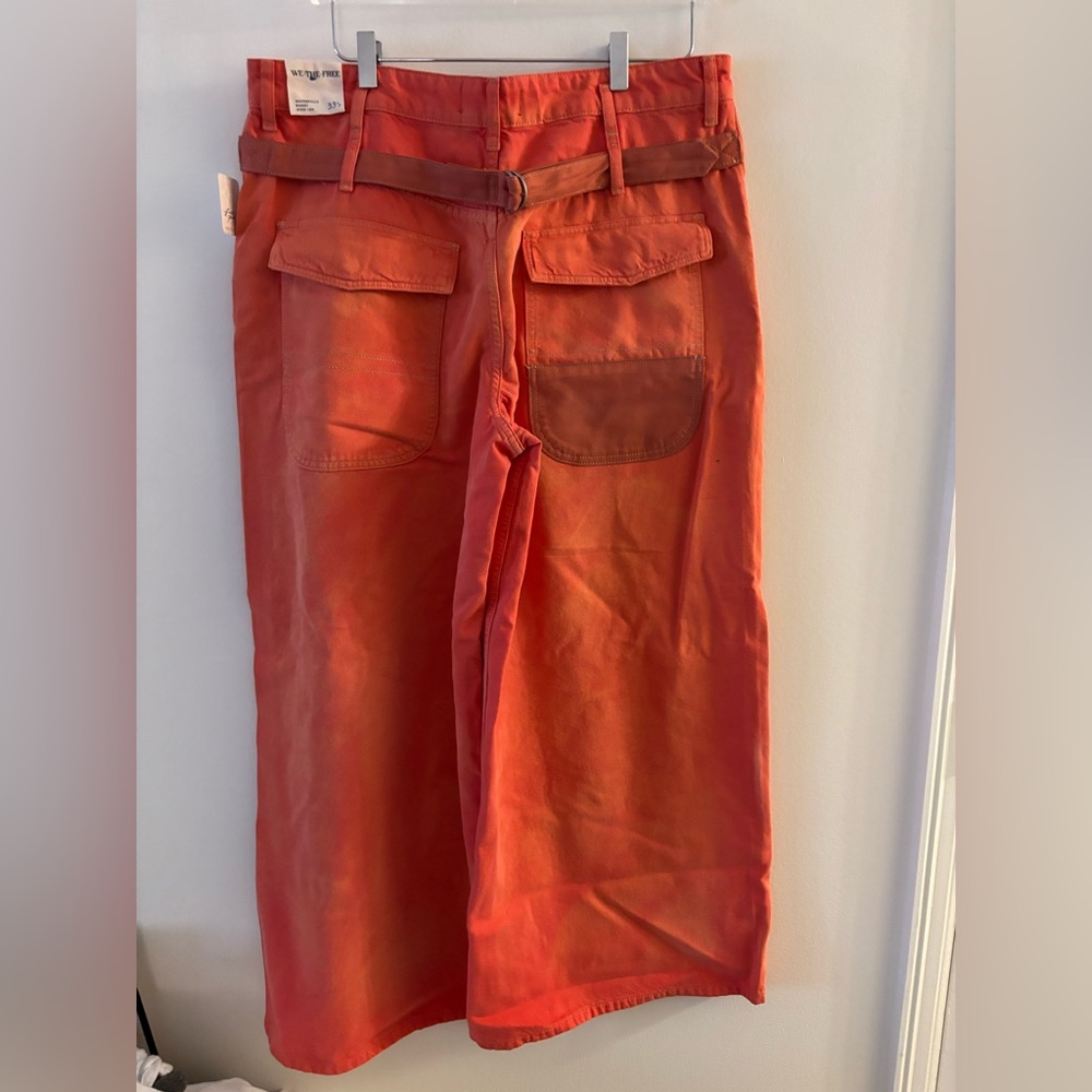 NWT We The Free Waterfalls Baggy Wide Leg Jeans Size 33 - Picture 4 of 6